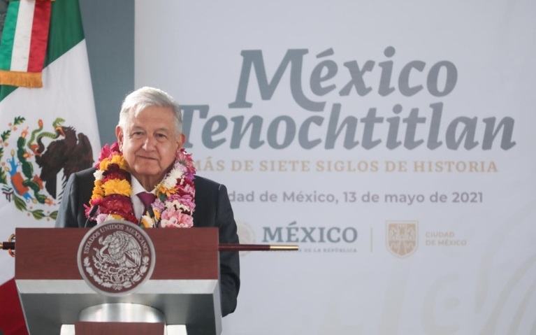 Discurso del presidente de Mexico Andres Manuel Lopez Obrador durante la conmemoracion de los Siete Siglos de Historia de Mexico Tenochtitlan