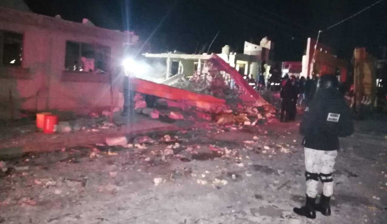 Guardia Nacional activa Plan GN A por explosion de polvorin en Santiago Tenango Puebla