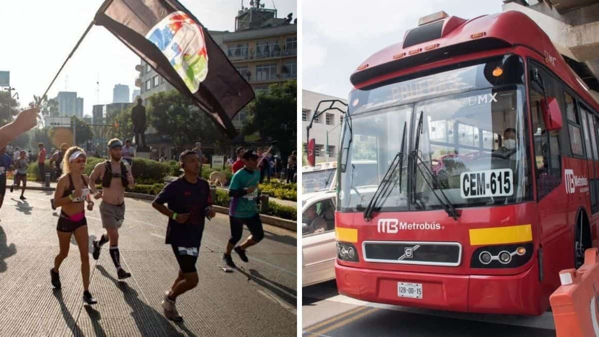Metrobus informa horarios y rutas de servicio por Medio Maraton de la Ciudad de