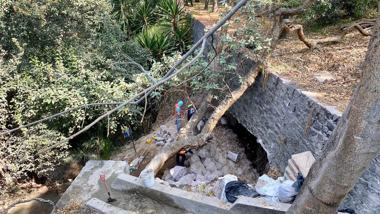 Avanza rehabilitacion de las barrancas Dolores y Barrilaco en Tercera Seccion del Bosque de Chapultepec