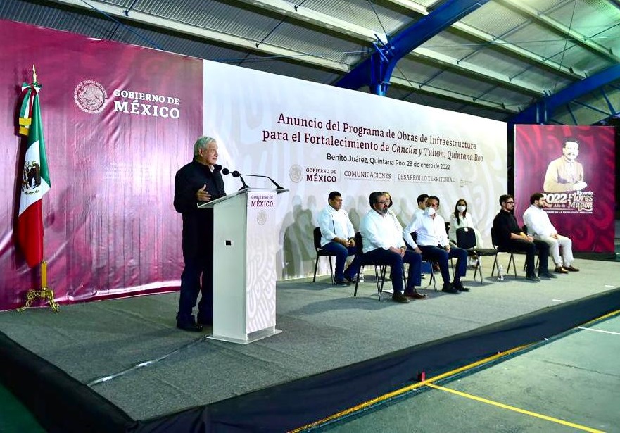 Presentan programa de obras de infraestructura para el fortalecimiento de Cancun y Tulum incluira creacion del Parque Nacional del Jaguar