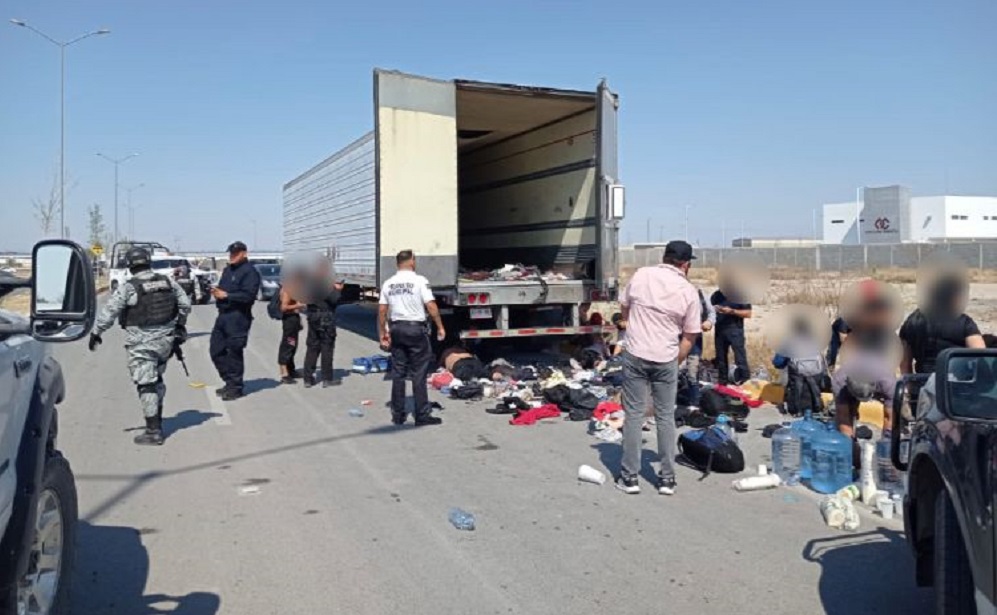 Entregara INM visas humanitarias a personas migrantes abandonadas en caja de trailer