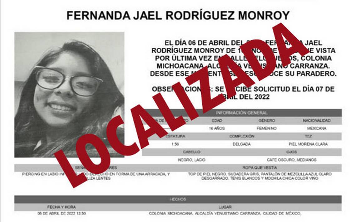 Localizan a Fernanda Jael alumna del IPN reportada como desaparecida