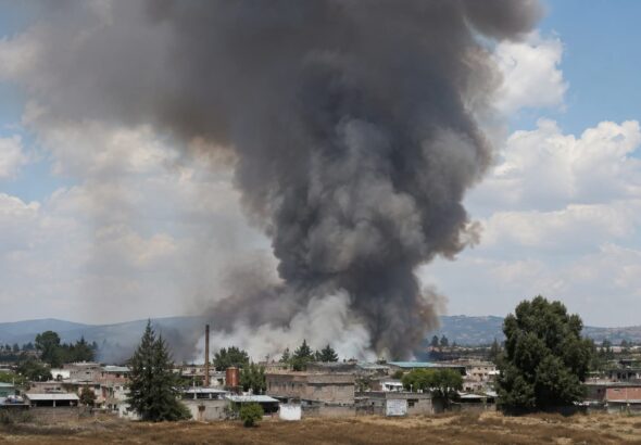 Foto: Explosión en Tultepec. (Arte CDMX PRESS)